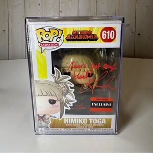 SIGNED w/ Quote & Certified - Himiko Toga (610) Funko Pop! - My Hero Academia